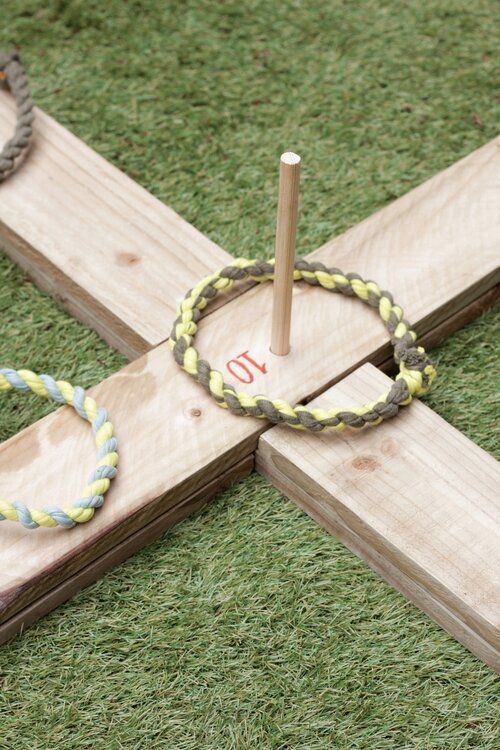 Handmade ring toss game