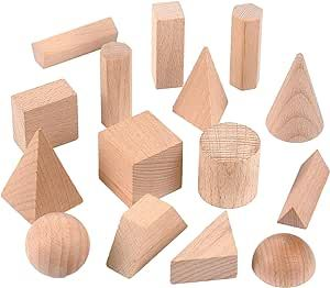 wooden geometric shapes