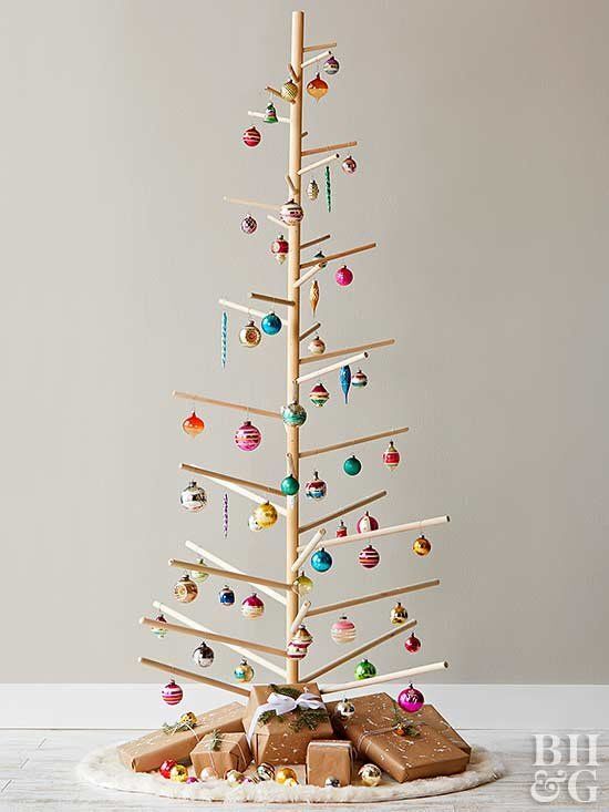 Wooden Dowel Christmas tree